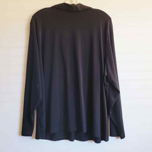 Lane Bryant Top Womens Plus Size 26/28 Crossover Long Sleeve Faux Wrap - Picture 4 of 4
